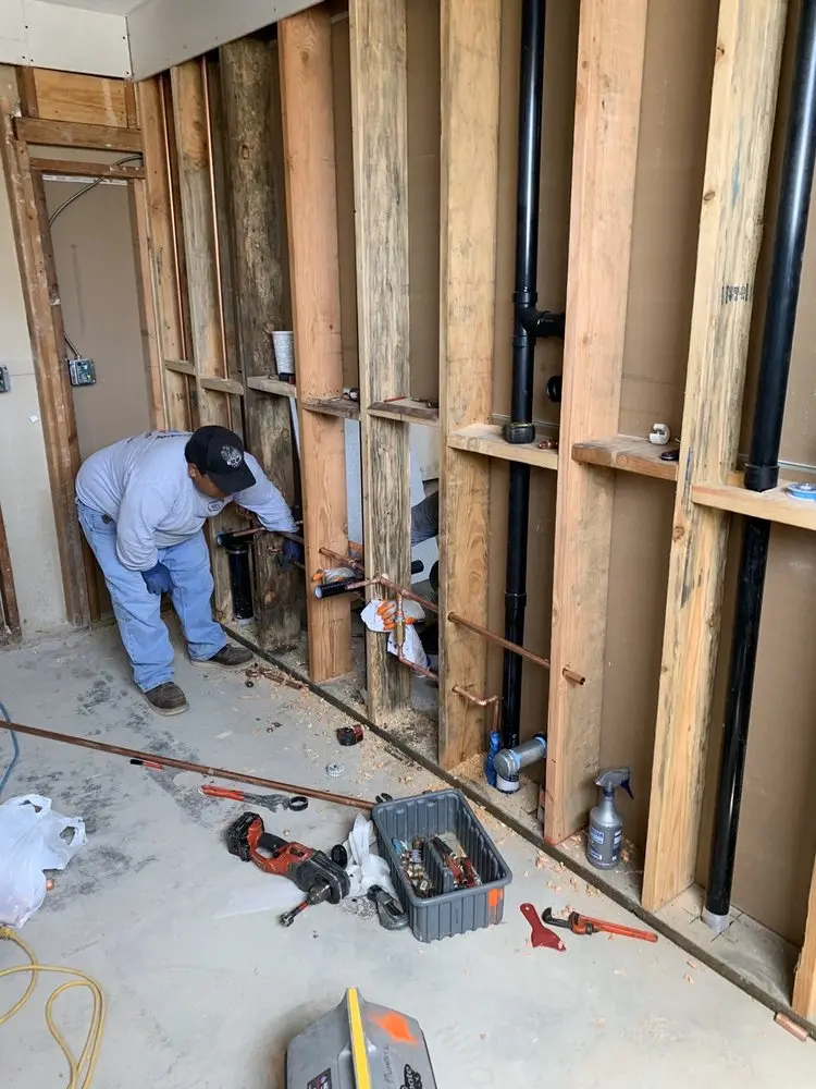 Commercial rough-in plumbing for Gas Line Repair in Lake Country